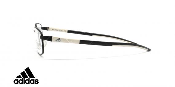 عینک طبی ادیداس - فلزی - فریم مشکی و سفید - عکاسی وحدت - زاویه کنار