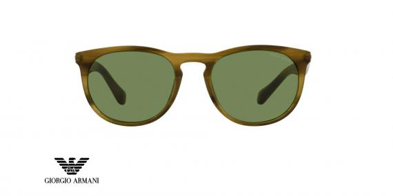 عینک آفتابی کائوچویی جورجیو آرمانی - فریم سبز - عدسی سبز - عکس زاویه روبرو