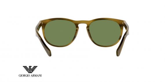 عینک آفتابی کائوچویی جورجیو آرمانی - فریم سبز - عدسی سبز - عکس زاویه پشت