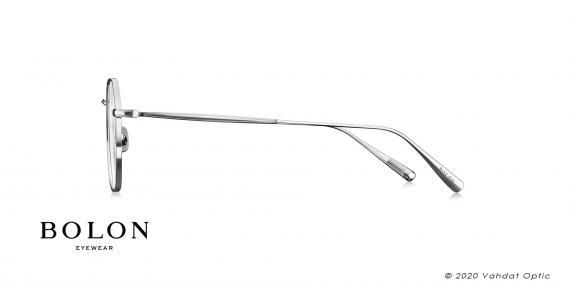 عینک طبی فلزی نقه ای بولون - چند ضلعی - زاویه کنار