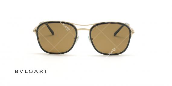 عینک آفتابی دوپل بولگاری - Bvlgari BV5041 - قهوه ای طلایی - عکاسی وحدت - زاویه روبرو