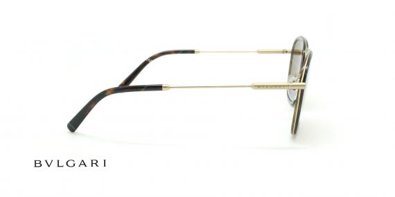 عینک آفتابی دوپل بولگاری - Bvlgari BV5041 - قهوه ای طلایی - عکاسی وحدت - زاویه کنار