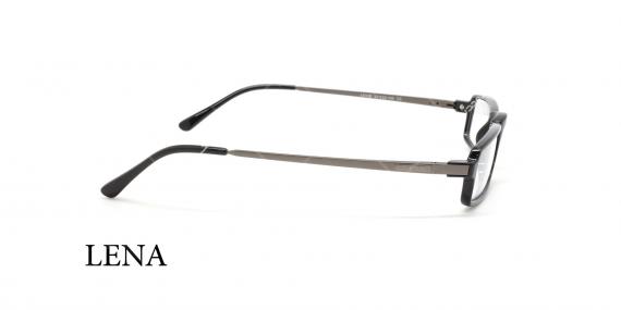 عینک طبی لنا - LENA LE438 - مشکی  - عکاسی وحدت - عکس زاویه کنار