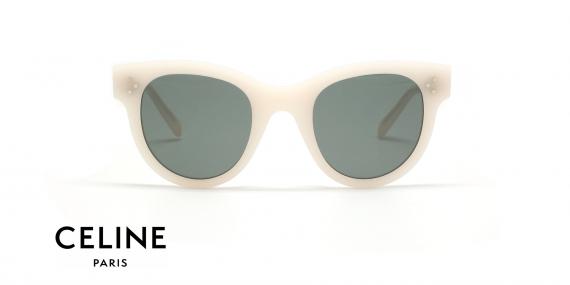 عینک آفتابی کائوچویی سفید رنگ سلین - زاویه روبرو