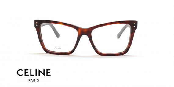 عینک طبی قهوه ای هاوانا سلین - عکاسی عینک وحدت - زاویه روبرو