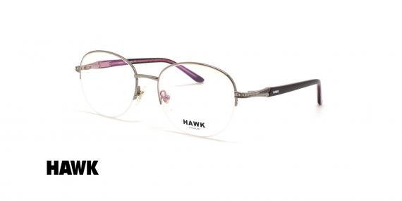 عینک طبی زیرگریف زنانه هاوک - HAWK HW7410 - عکاسی وحدت - عکس زاویه سه رخ