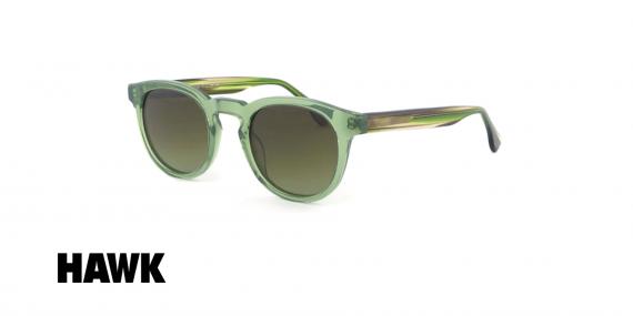 عینک آفتابی سبز رنگ هاوک - HAWK HW1957 - عکس زاویه سه رخ