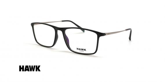 عینک طبی مستطیلی هاوک - HAWK HW7443 - عکاسی وحدت - عکس زاویه سه رخ