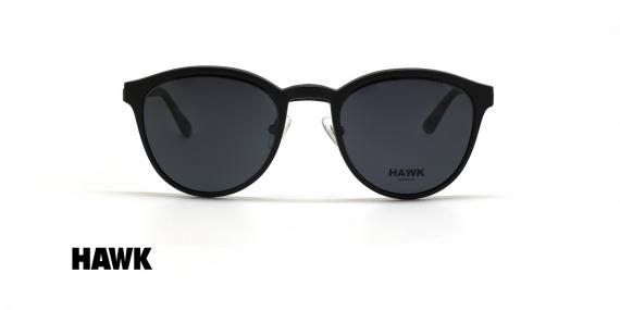 عینک طبی زیرگریف هاوک - HAWK HW7450 - با رویه مشکی - عکاسی وحدت - عکس زاویه روبرو