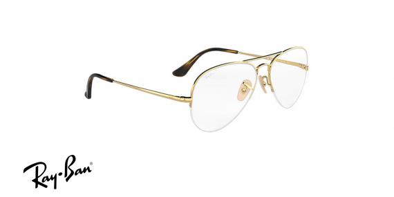 عینک طبی زیرگریف خلبانی ری بن - رنگ طلایی - زاویه سه رخ
