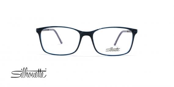 عینک طبی کائوچی آبی سرمه ای سیلهوئت - عکاسی وحدت - زاویه روبرو