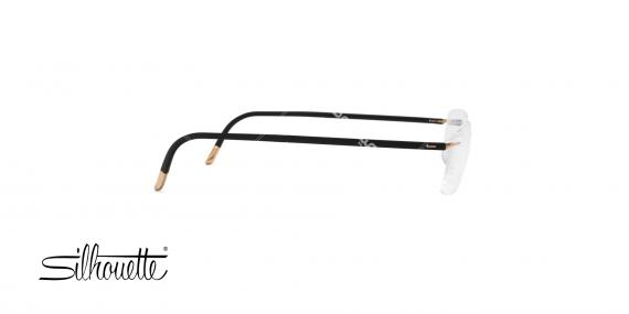 عینک طبی سیلوت - گریف دسته مشکی طلایی - عکاسی وحدت - زاویه کنار