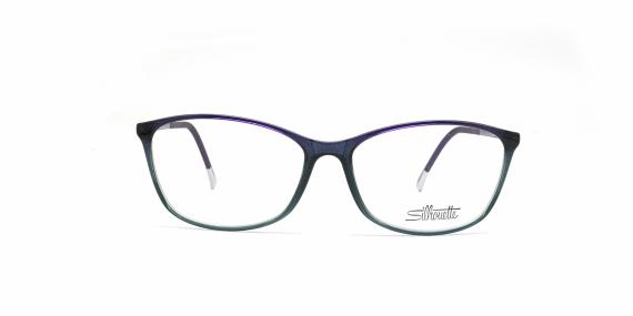 عینک طبی زنانه گربه ای سیلوئت مدل SPX ILLUSION به رنگ بنفش چند رنگ - عکاسی وحدت - زاویه روبرو 