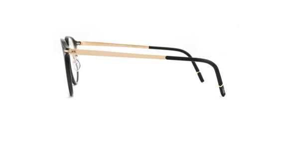 عینک طبی گرد روکش طلای سیلوئت - عکاسی وحدت - زاویه کنار