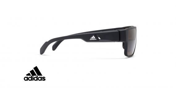 عینک آفتابی ورزشی فریم مشکی عدسی قهوه ای آدیداس - عکس از زاویه کنار