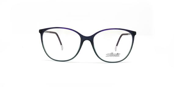 عینک طبی زنانه گربه ای سیلوئت به رنگ بنفش - عکاسی وحدت - زاویه روبرو