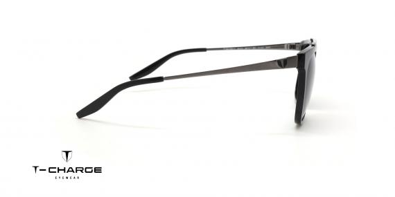 عینک آفتابی کائوچویی فلزی دو پل تی شارژ - پولاریزه - زاویه کنار
