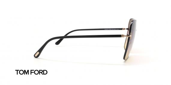 عینک آفتابی چند وجهی فلزی تام فورد - زاویه کنار