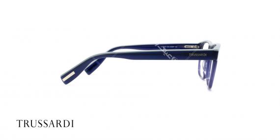 عینک طبی تروساردی فریم آبی کائوچویی VTR025 - عکاسی وحدت- زاویه کنار
