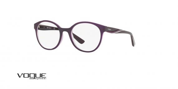 عینک طبی vogue رنگ بنفش - زاویه سه رخ