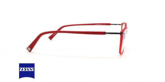 عینک طبی کائوچویی-تیتانیوم زایس ZEISS ZS10008 - قرمز - زاویه روبرو