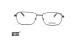 عینک طبی مون بلان فریم فلزی مستطیلی رنگ طوسی تیره نزدیک به کروم - عکس از زاویه روبرو