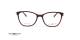 عینک طبی رویه دار سنترو استایل رنگ قرمز با رویه آفتابی قهوه ای - عکس زاویه روبرو