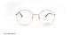عینک طبی گرد فلزی آناهیکمن فریم طلایی - عکس از زاویه روبرو