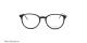 عینک طبی کائوچویی دسته دو رو مشکی طلایی رنگ آناهیکمن - عکاسی عینک وحدت - زاویه روبرو