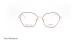 عینک طبی زنانه هیکمن فریم چندضلعی فلزی طلایی و مشکی - عکس از زاویه روبرو