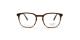 عینک طبی اوگا فریم کائوچویی مربعی به رنگ قهوه ای با رگه های تیره و روشن - عکس از زاویه روبرو