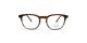 عینک طبی اوگا فریم کائوچویی گرد به رنگ قهوه ای تیره و روشن - عکس از زاویه روبرو