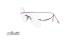 عینک طبی زنانه سیلوئت مدل TMAفریم گریف شیپ گربه ای CT دسته ها بنفش - عکس از زاویه سه رخ