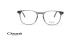 عینک طبی مربعی کائوچویی اوسه فریم آبی شیشه ای - عکس از زاویه روبرو