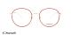 عینک طبی گرد اوسه os12039 - وحدت اپتیک - عکس از زاویه روبرو