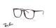 عینک طبی ری بن جنس استات فریم مربعی رنگ قهوه ای هاوانا - عکس از زاویه سه رخ