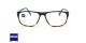 عینک طبی کائوچویی زایس  - ZAISS ZS20006 -رنگ مشکی قهوه ای - اپتیک وحدت - عکس زاویه روبرو