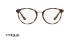 عینک طبی گرد وگ -  VOGUE VO5167 - رنگ قهوه ای هاوانا - عکاسی وحدت - عکس زاویه روبرو