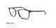 عینک طبی مستطیلی اگا - OGA 10077O - مشکی - عکاسی وحدت - زاویه سه رخ