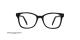 عینک طبی کائوچویی فریم مستطیلی مشکی جورجویو والماسو- عکس از زاویه روبرو