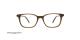 عینک طبی کائوچویی جورجیو والماسو فریم قهوه ای مستطیلی - عکس از زاویه روبرو