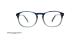 عینک طبی کائوچویی جورجیو والماسو فریم مربعی تنالیته آبی - عکس از زاویه روبرو