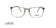 عینک طبی زنانه مدل گربه ای سیلوئت - فریم شیشه ای زیتونی تیره و روشن و دسته های دودی - عکس از زاویه روبرو