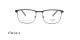 عینک طبی فلزی و کائوچویی مستطیل اوگا  OGA 10121O - سورمه ای و مشکی - عکس از زاویه روبرو