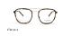 عینک طبی مربعی دو پل اوگا OGA 10131O - قهوه ای هاوانا با پلها و دسته های طلایی- عکس از زاویه روبرو