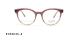 عینک طبی کائوچویی گربه ای کوالی KOALI 20104K - دو رنگ - بنفش و عسلی - عکس زاویه روبرو