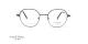 عینک طبی فلزی چند ضلعی مورل1880 - MOREL 60130M - رنگ مشکی - عکس از زاویه روبرو