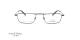 عینک مطالعه مورل فریم مستطیلی فلزی رنگ کرومی- عکس از زاویه روبرو