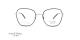 عینک طبی فلزی پروانه ای مورل1880 - MOREL 60102M - رنگ مشکی و طلایی - عکس از زاویه روبرو
