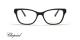 عینک طبی زنانه شوپارد فریم کائوچویی گربه ای نگین دار - عکس از زاویه روبرو